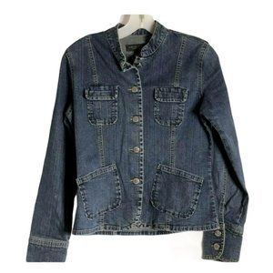 Banana Republic Factory Store Jeans Blue Jean Jacket, XS Cotton Spandex